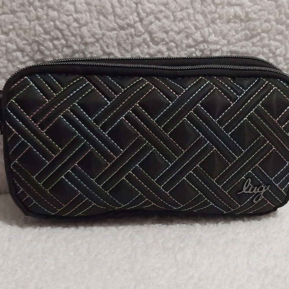 Lug Coupe XL Convertible Crossbody Bag (Black Icepop Stitch)